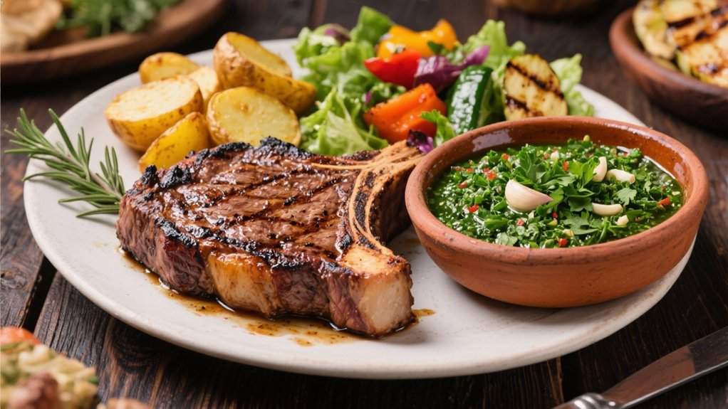 vibrant herbaceous barbecue condiment