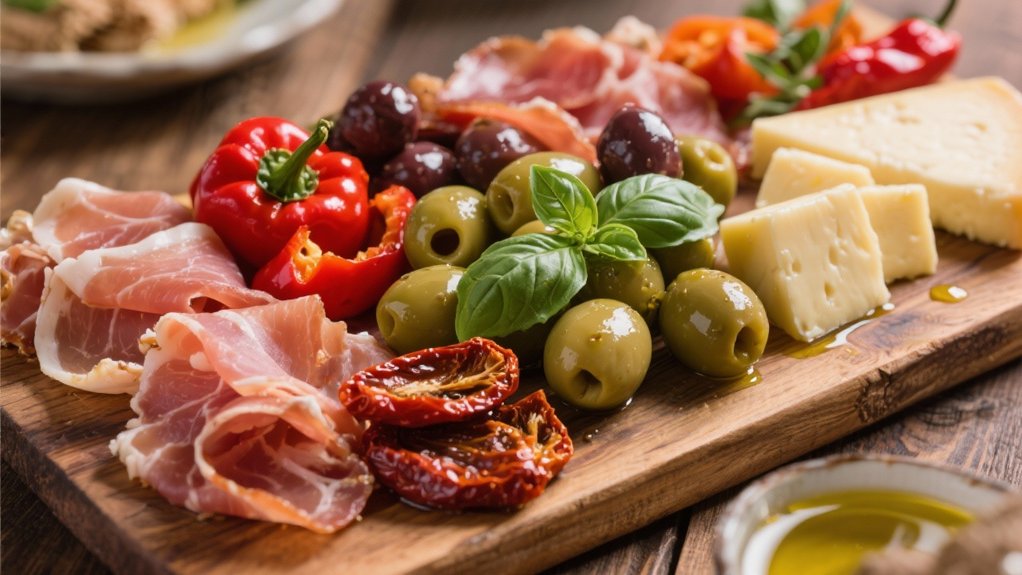 vibrant italian antipasto spread
