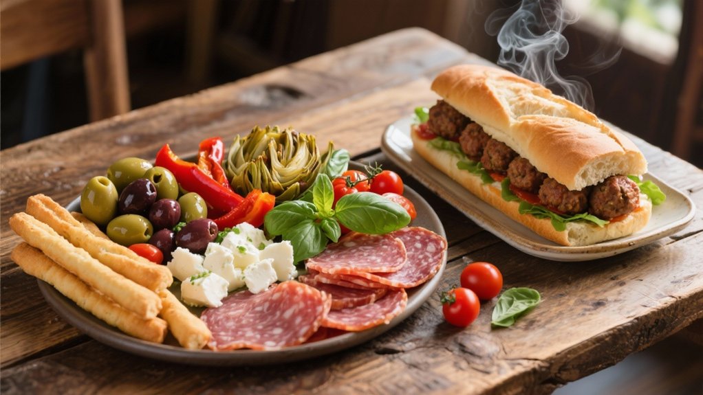 vibrant italian appetizer platter