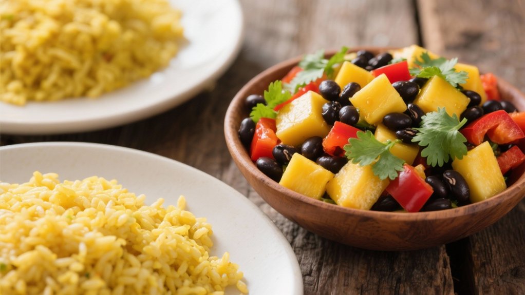 vibrant mango black bean salad