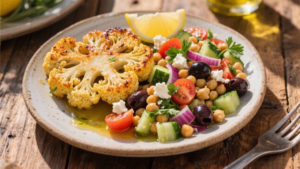 vibrant mediterranean chickpea salad
