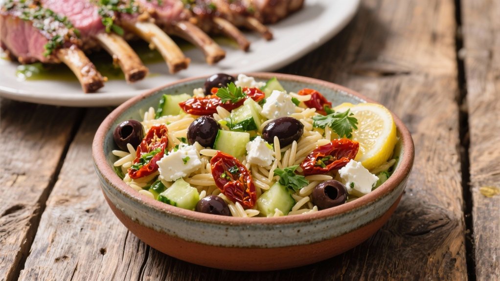 vibrant mediterranean orzo salad