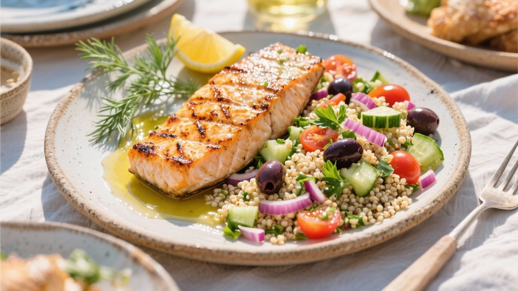 vibrant mediterranean quinoa salad