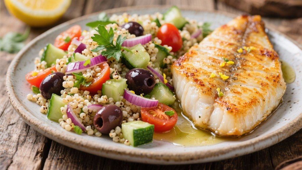 vibrant mediterranean quinoa salad