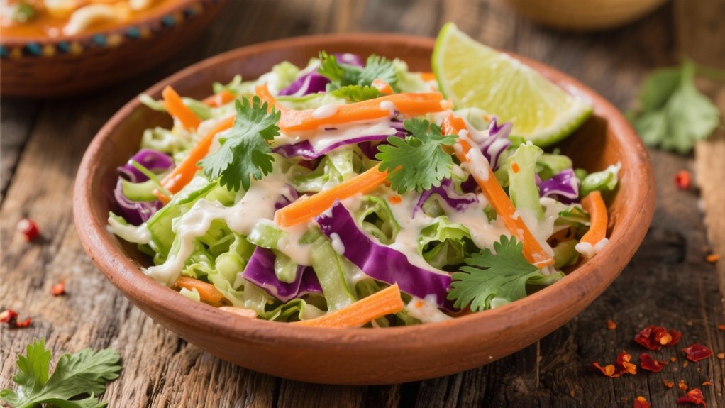 vibrant mexican inspired coleslaw