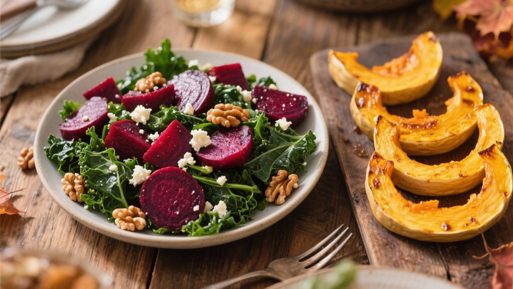 vibrant roasted beet salad