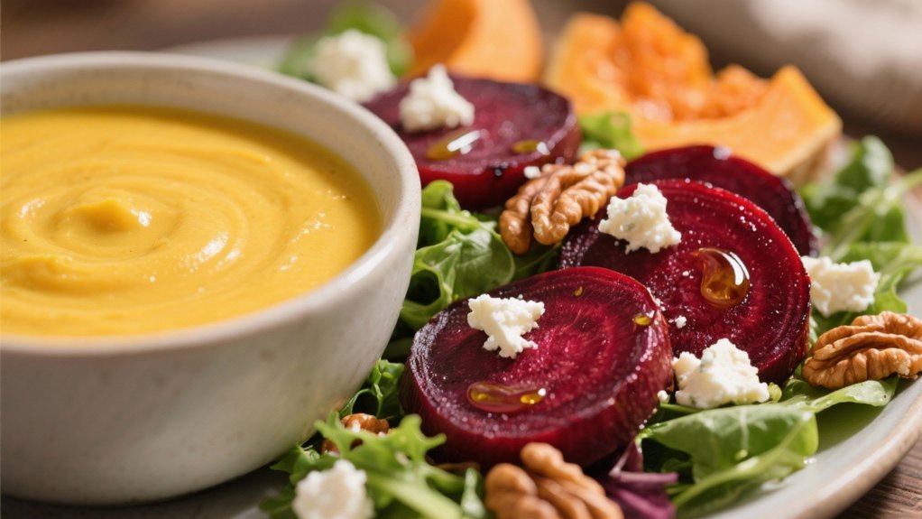 vibrant roasted beet salad