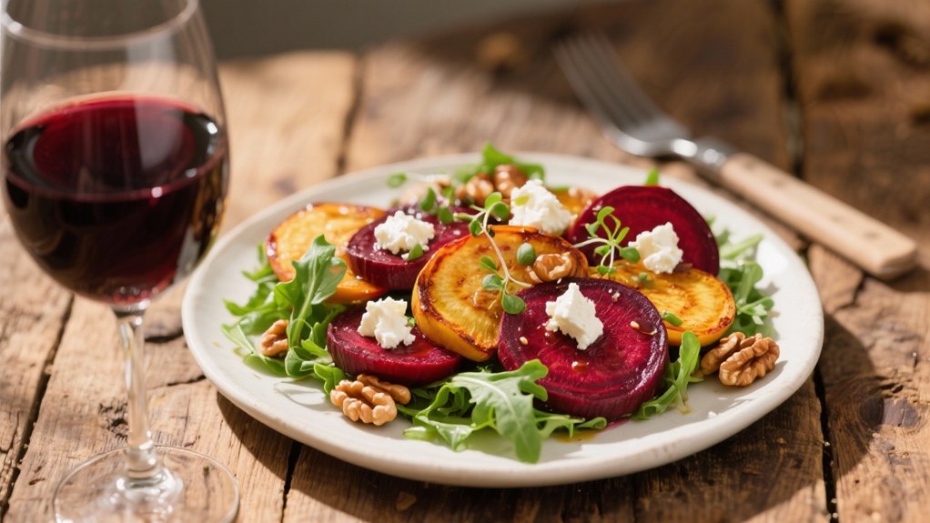 vibrant salad wine pairing