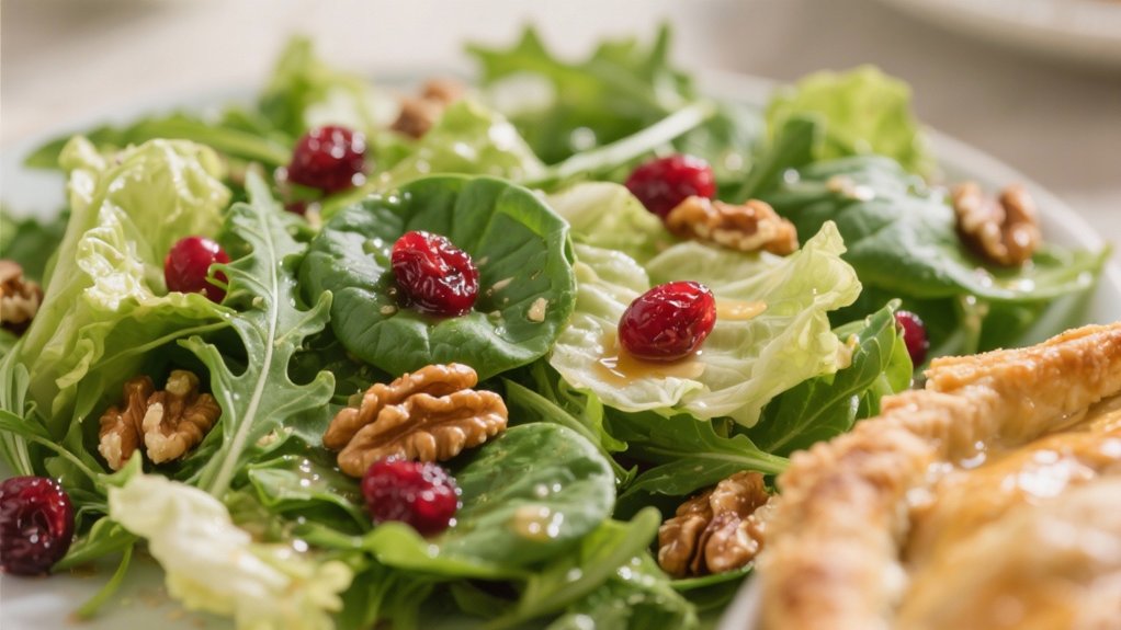 vibrant salad with walnuts