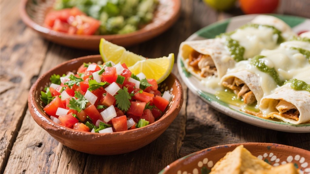 vibrant salsa enhances flavor