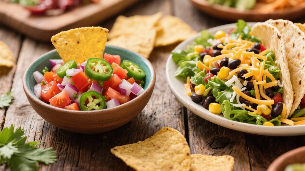 vibrant salsa with variations