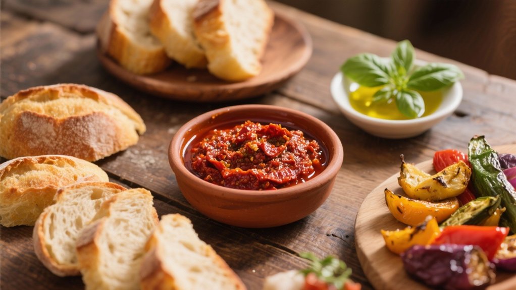 vibrant sun dried tomato pesto