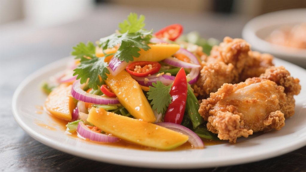 vibrant tangy spicy salad