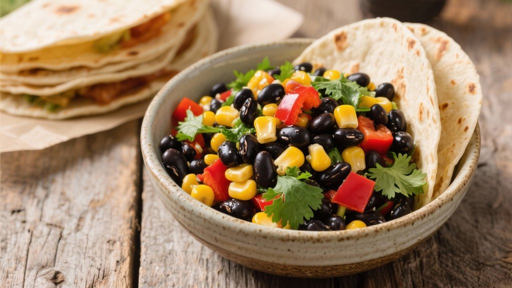 vibrant tex mex salad dish