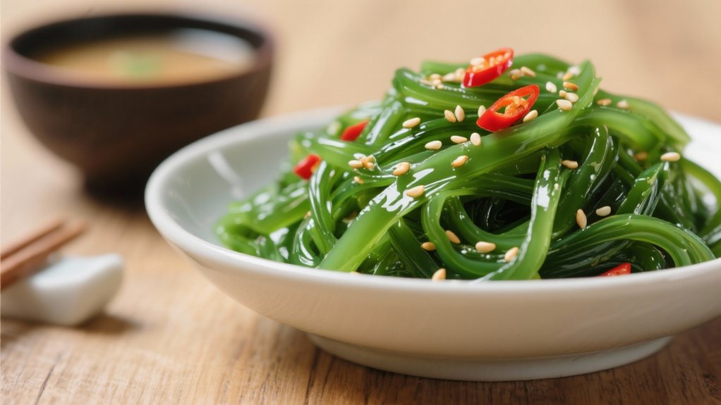wakame salad complements miso