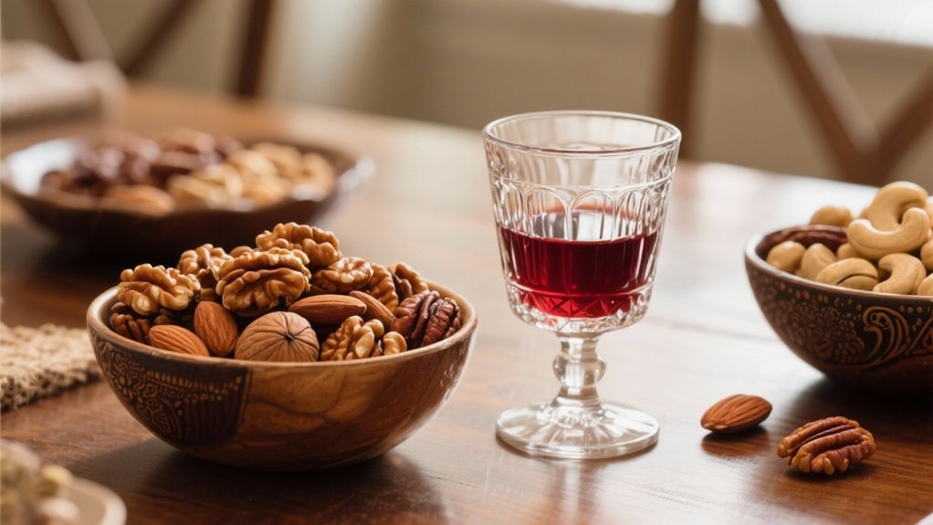 walnuts enhance port wine