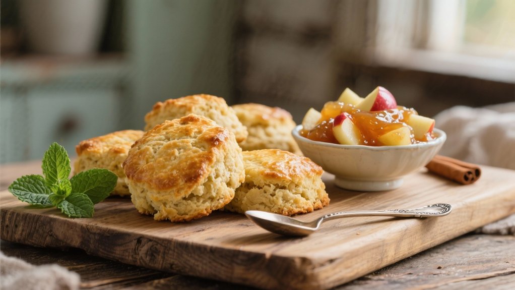 warm apple compote topping