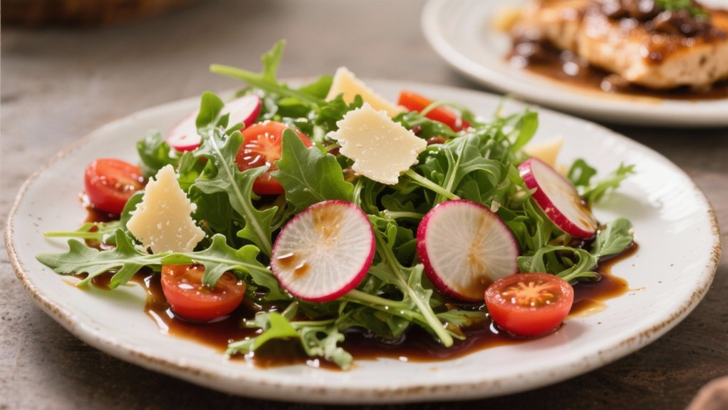 warm arugula salad elegance