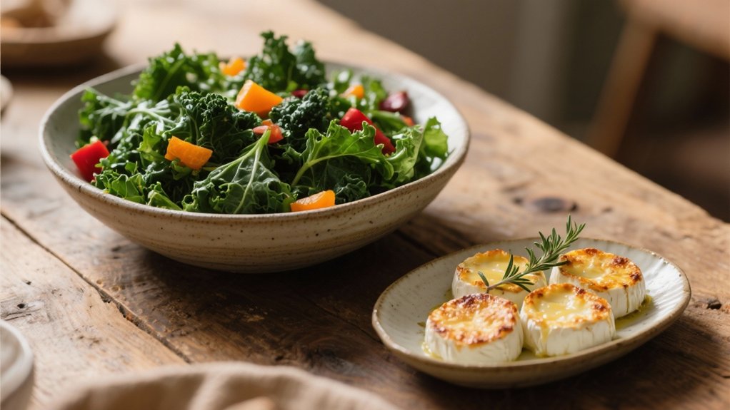 warm baked goat cheese