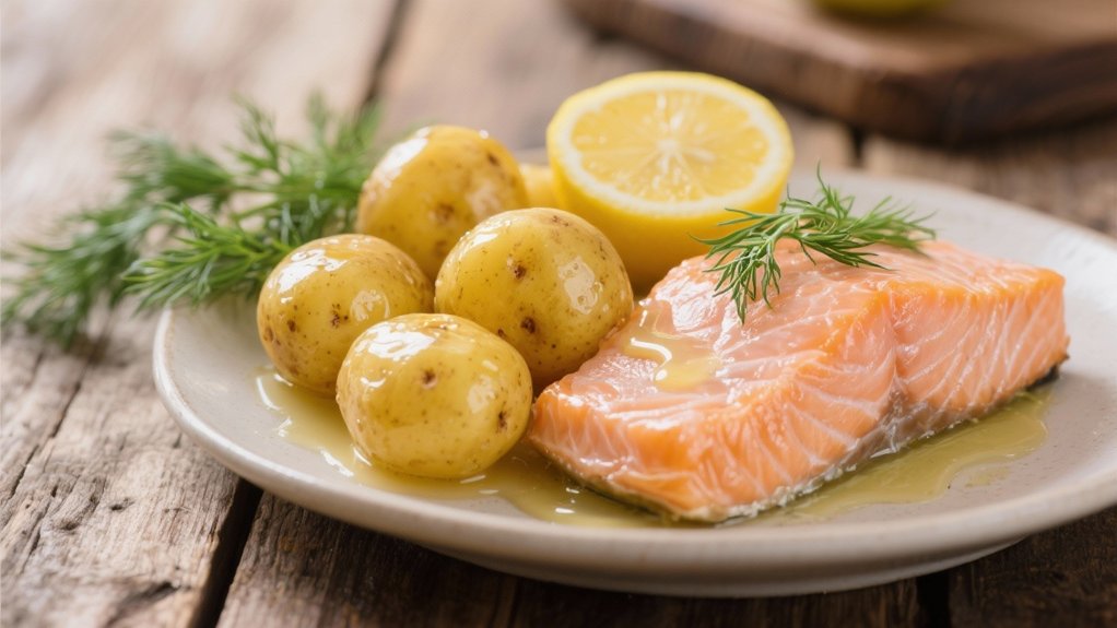 warm buttery potatoes recipe
