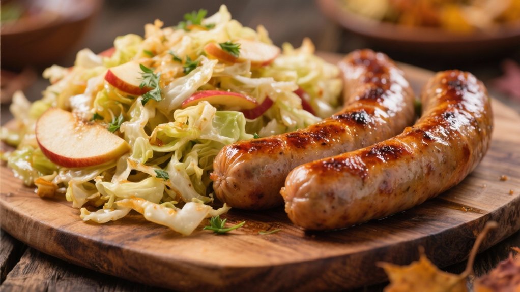 warm cabbage apple slaw