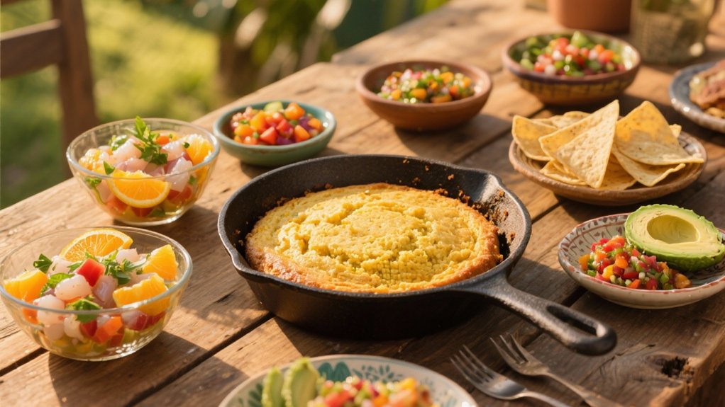 warm corn bread pairings