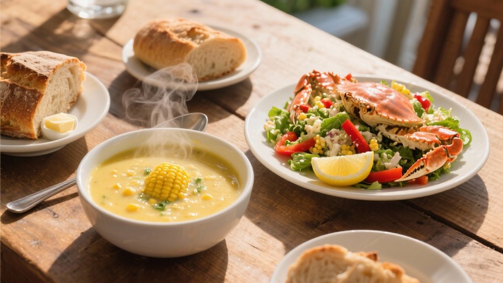 warm corn chowder pairing