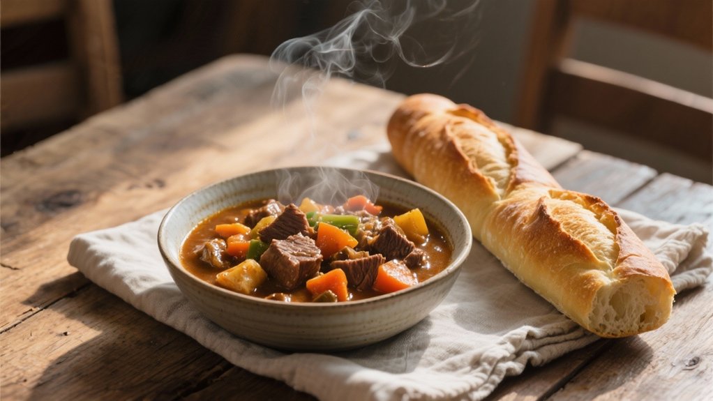 warm crusty french bread