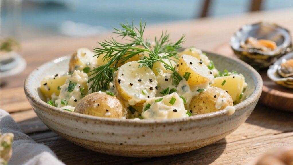 warm dill potato salad