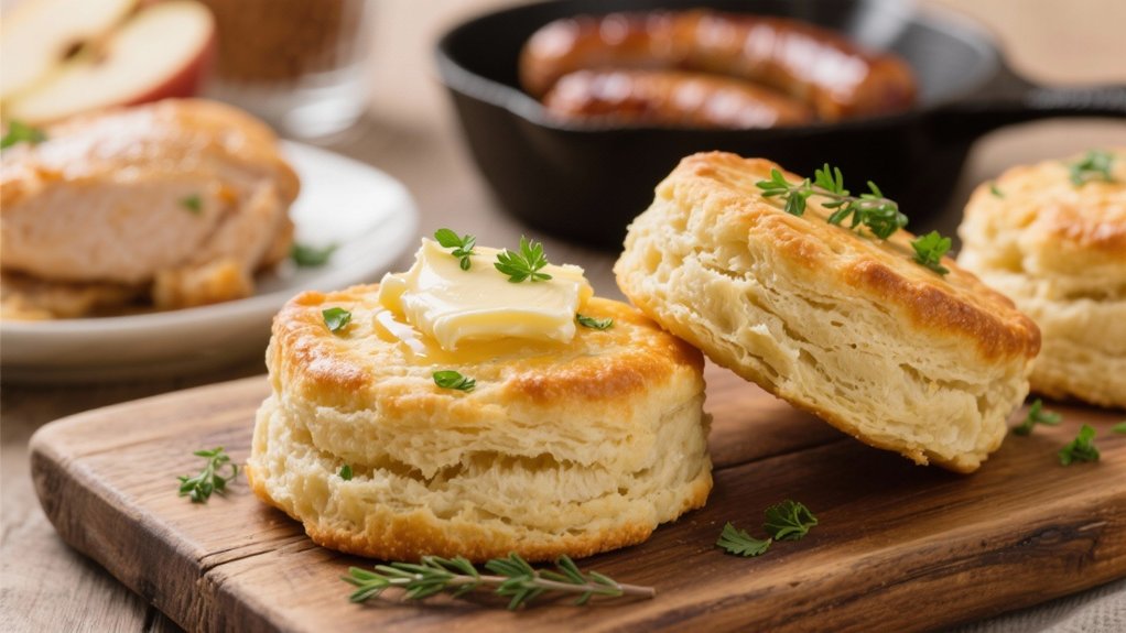 warm flaky buttermilk biscuits