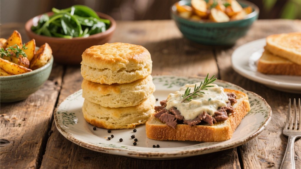 warm fluffy buttermilk biscuits