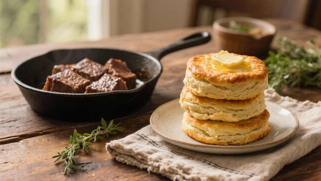 warm fluffy buttermilk biscuits