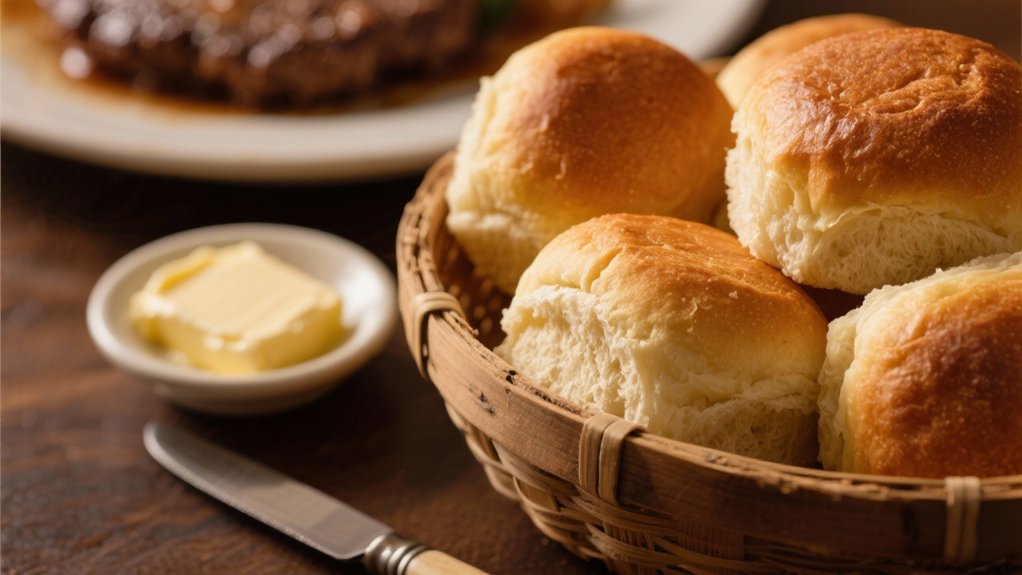 warm fluffy dinner rolls
