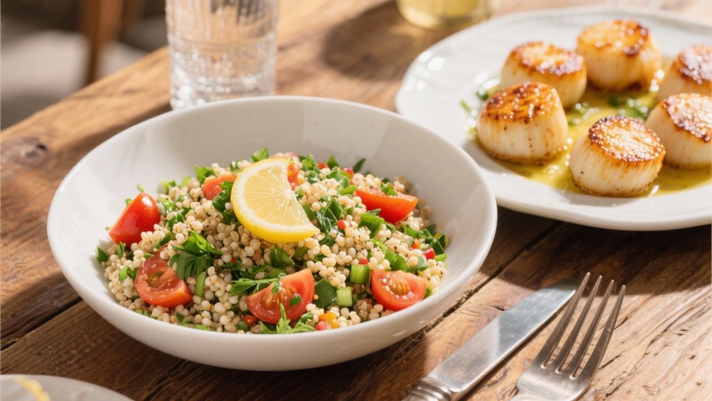 warm mediterranean quinoa salad