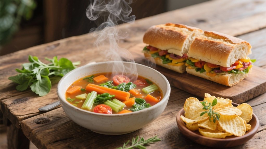 warm nourishing vegetable soup