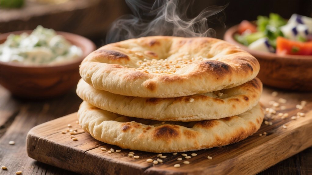 warm pita for meatballs