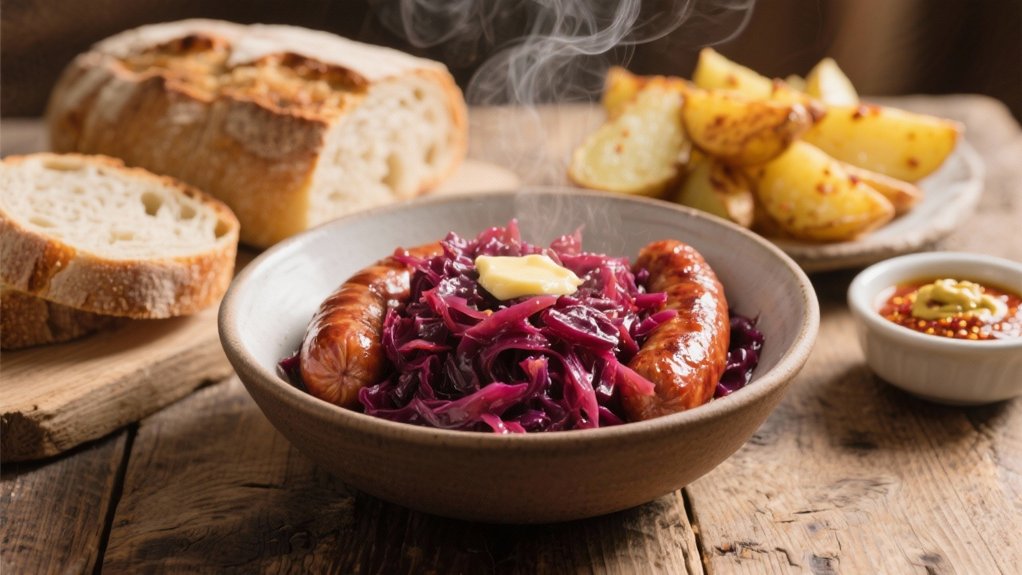 warm red cabbage harmony