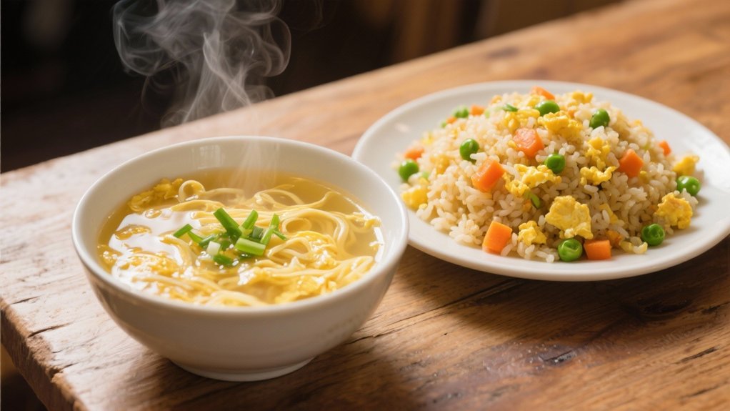 warm silky soup pairing