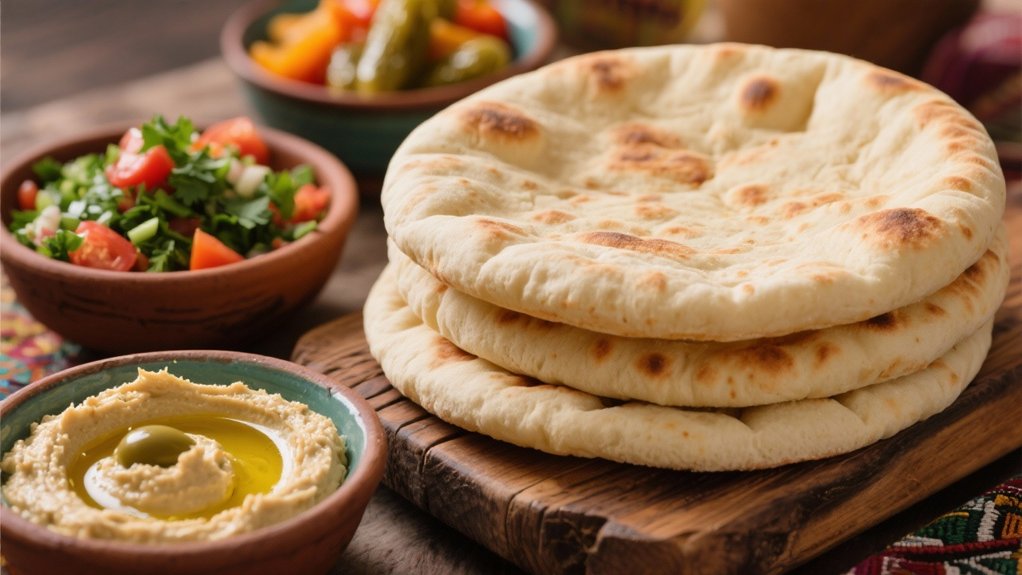 warm soft pita bread