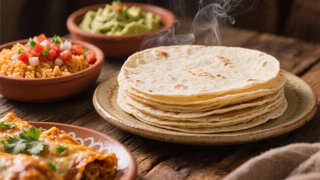 warm soft tortilla tips