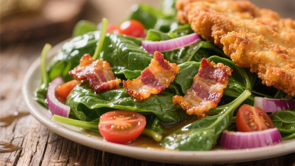 warm spinach salad recipe