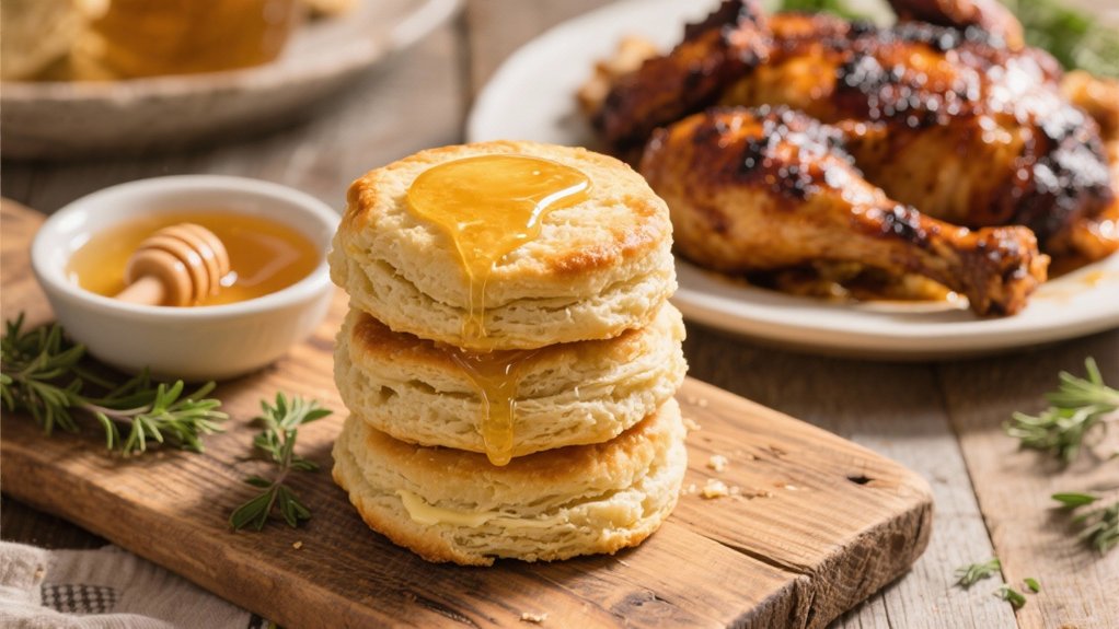 warm sweet honey biscuits