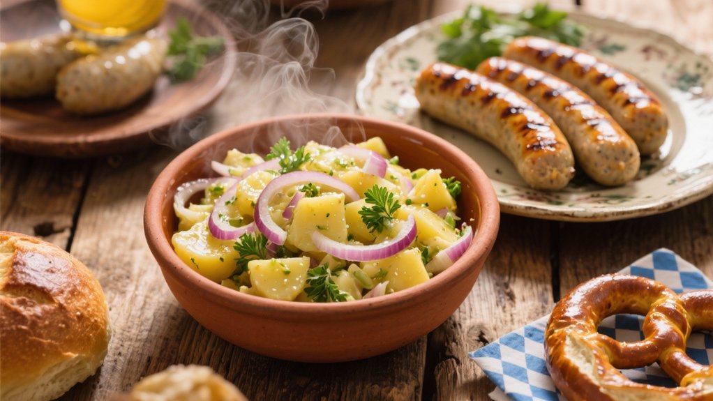 warm tangy potato salad