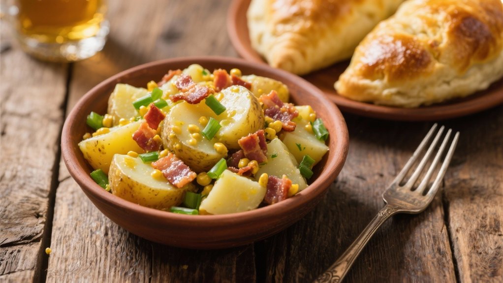 warm tangy potato salad