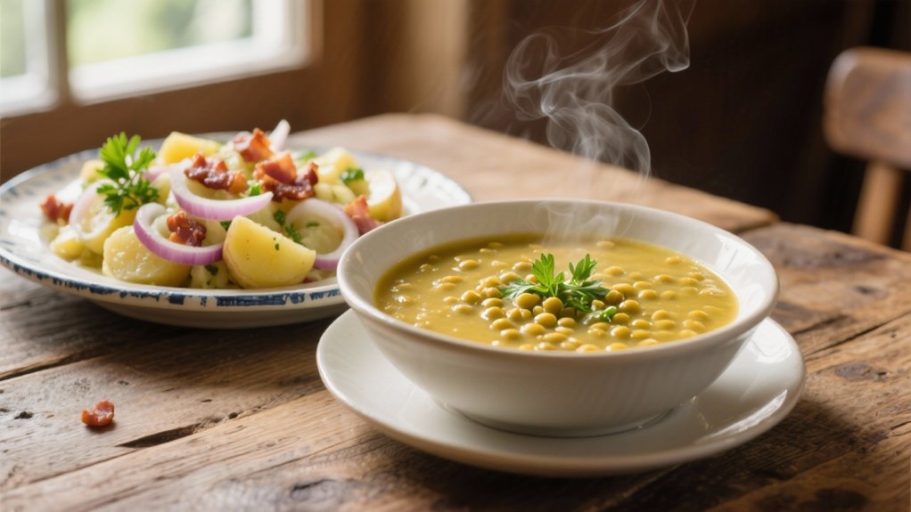 warm tangy potato salad