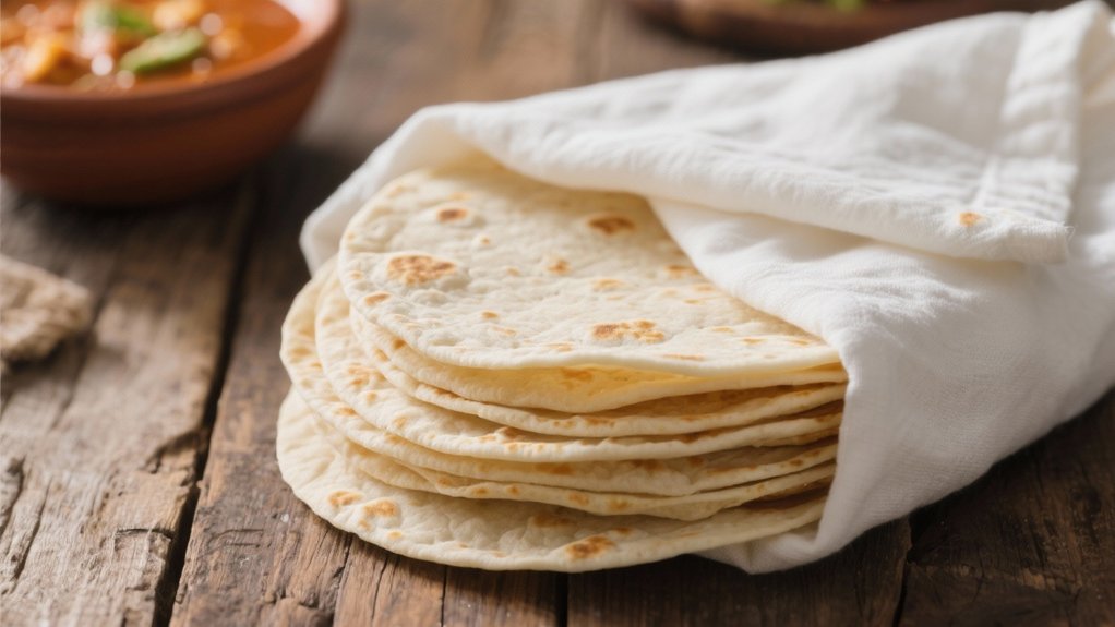warm tortillas enhance soup