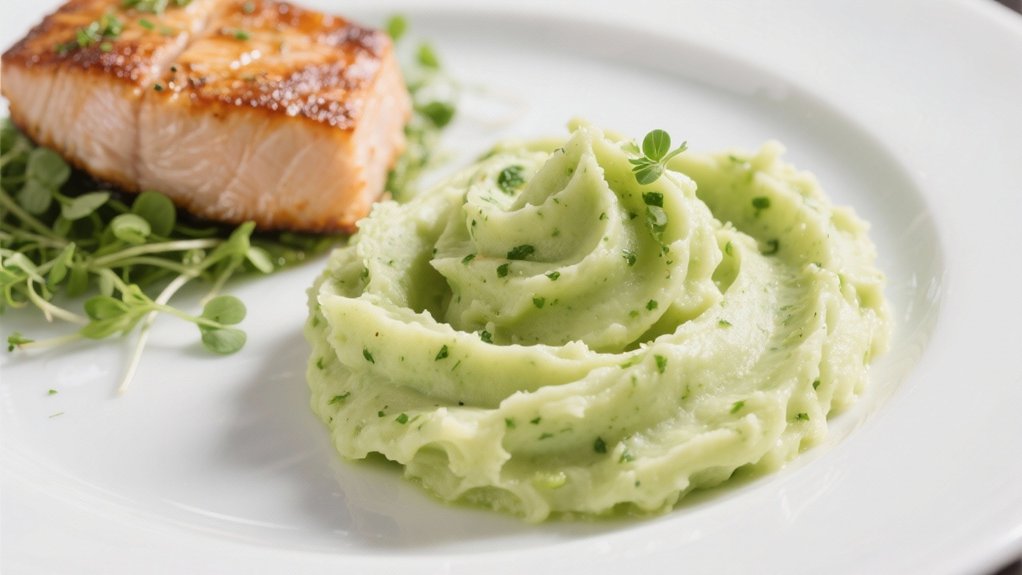 wasabi infused creamy potatoes