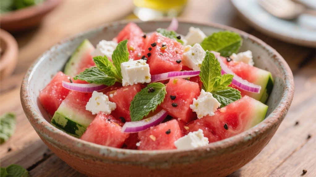 watermelon and feta salad