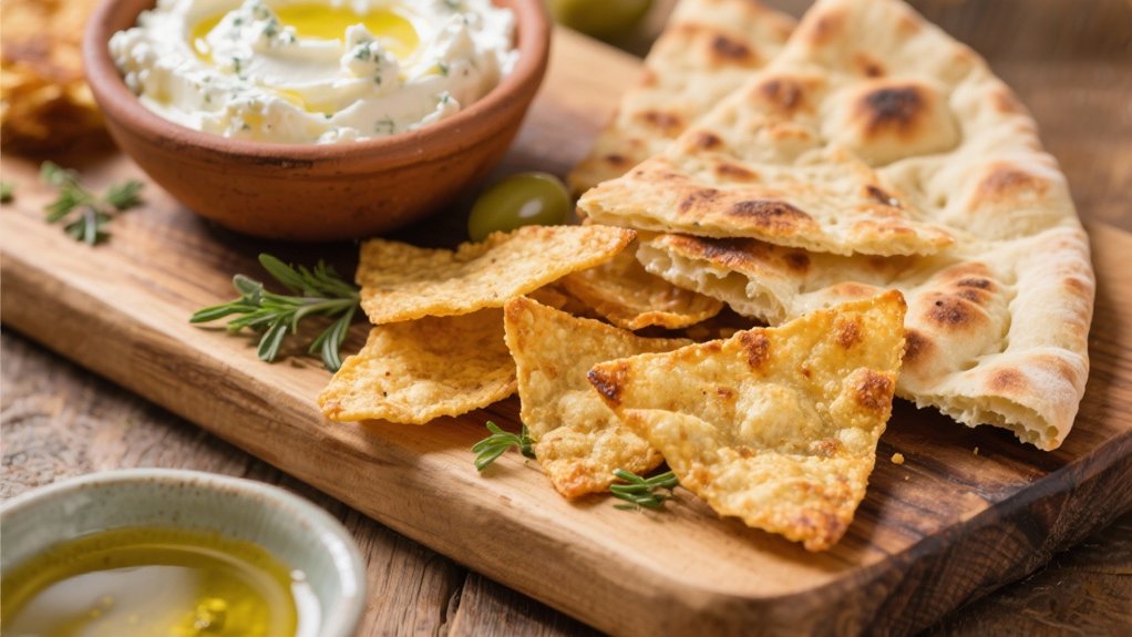 whipped feta with pita