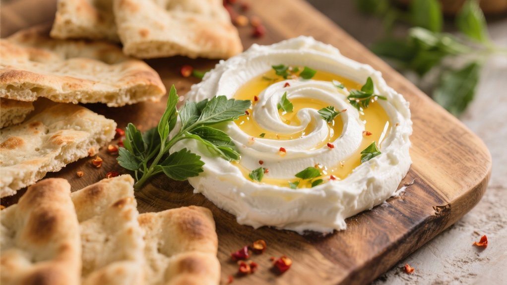whipped ricotta with herbs